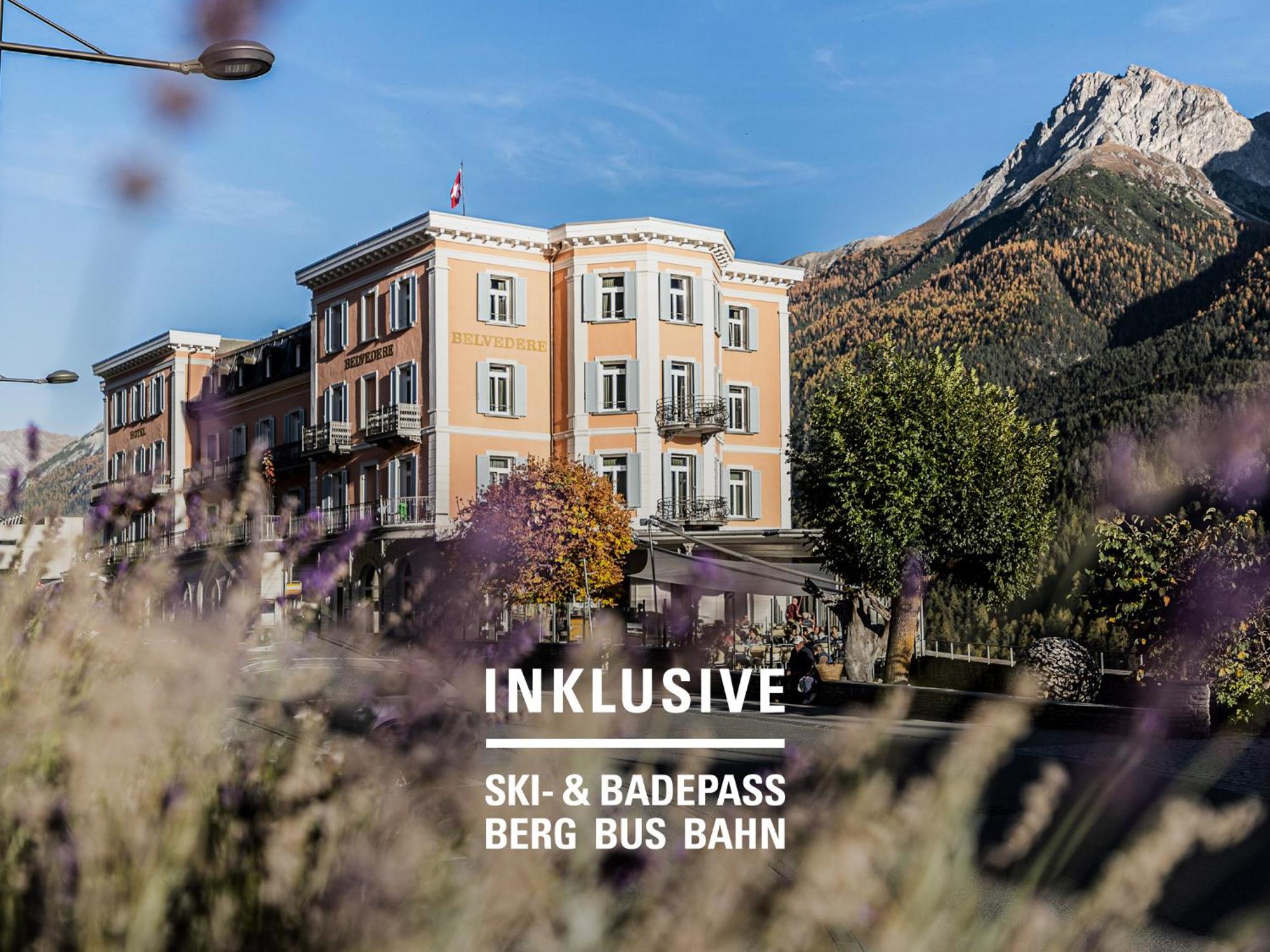 Hotel Belvedere Скуол Екстериор снимка